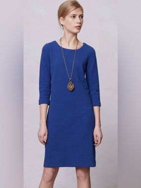 NWT Anthropologie Ganni Lousa Textured Shift Dress